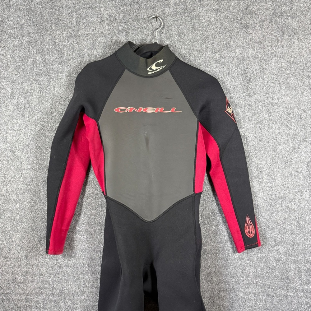 O'Neill Hammer 3/2mm Full Wetsuit Black GreyRed Surfing Diving Size Small